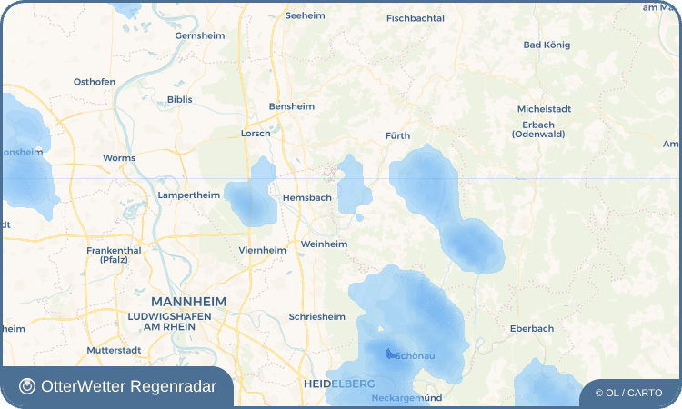 OtterWetter Regenradar-Widget Nieder-Liebersbach