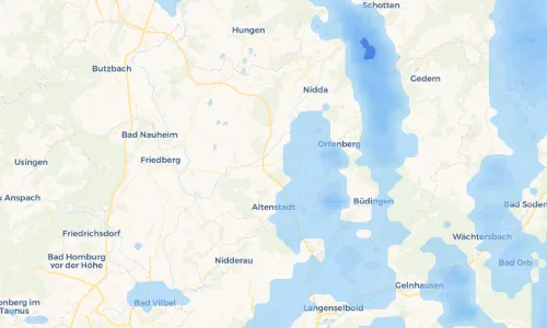 Regenradar Vorschaubild - Aktuelle Niederschläge in Nieder-Mockstadt und Umgebung