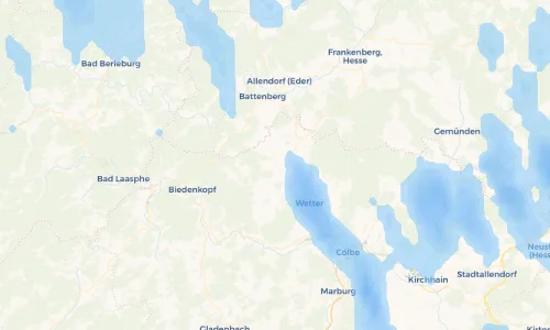 Regenradar Vorschaubild - Aktuelle Niederschläge in Niederasphe und Umgebung