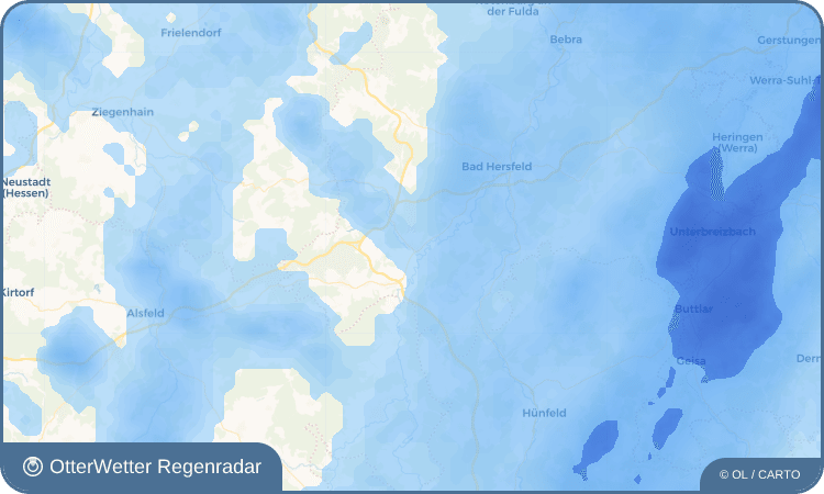 OtterWetter Regenradar-Widget Niederaula
