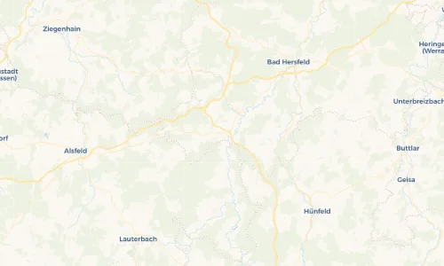 Regenradar Vorschaubild - Aktuelle Niederschläge in Niederjossa und Umgebung