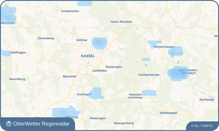 Widget-Vorschau für Niederkaufungen Wetter-Widget-Vorschau mit Vorhersagedaten für Niederkaufungen