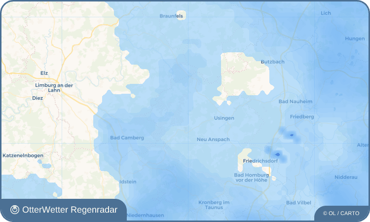 Widget-Vorschau für Niederlauken Wetter-Widget-Vorschau mit Vorhersagedaten für Niederlauken