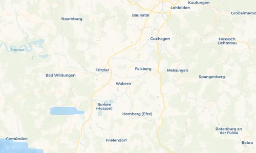 Regenradar Vorschaubild - Aktuelle Niederschläge in Niedermöllrich und Umgebung