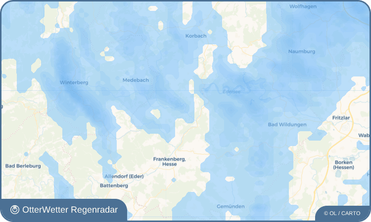 OtterWetter Regenradar-Widget Niederorke