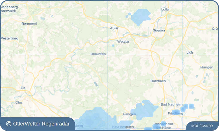 OtterWetter Regenradar-Widget Niederquembach