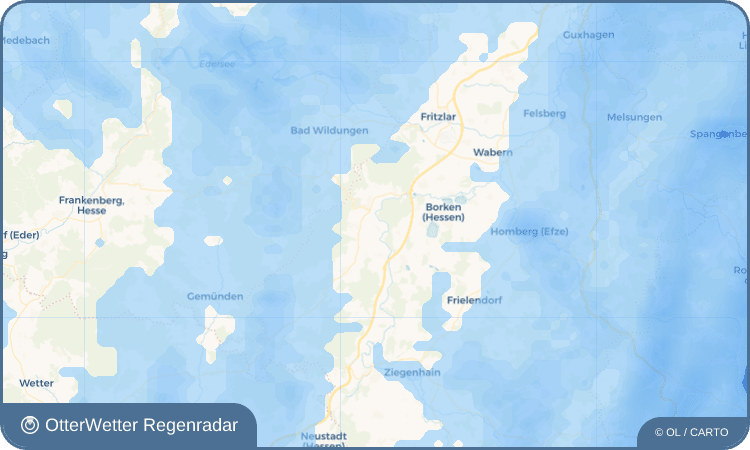Widget-Vorschau für Niederurff Wetter-Widget-Vorschau mit Vorhersagedaten für Niederurff