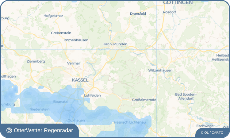 OtterWetter Regenradar-Widget Nienhagen