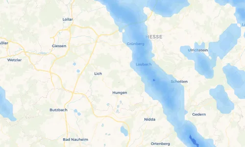 Regenradar Vorschaubild - Aktuelle Niederschläge in Nonnenroth und Umgebung