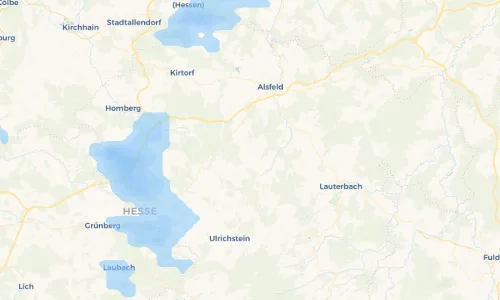 Regenradar Vorschaubild - Aktuelle Niederschläge in Ober-Breidenbach und Umgebung