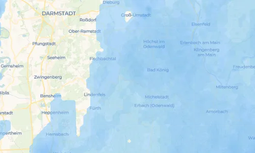 Regenradar Vorschaubild - Aktuelle Niederschläge in Ober-Kainsbach und Umgebung