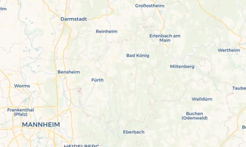 Regenradar Vorschaubild - Aktuelle Niederschläge in Ober-Mossau und Umgebung