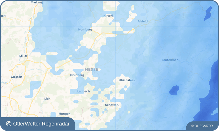 OtterWetter Regenradar-Widget Ober-Ohmen