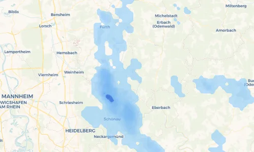 Regenradar Vorschaubild - Aktuelle Niederschläge in Ober-Schönmattenwag und Umgebung