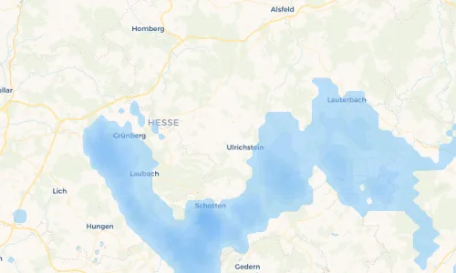 Regenradar Vorschaubild - Aktuelle Niederschläge in Ober-Seibertenrod und Umgebung