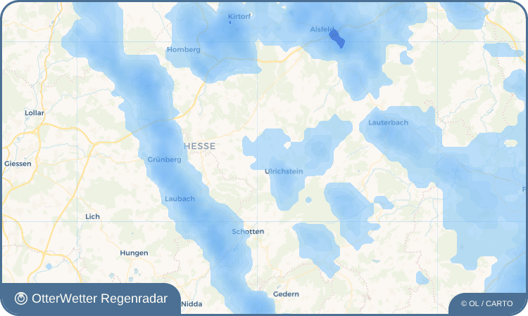 OtterWetter Regenradar-Widget Ober-Seibertenrod