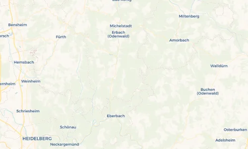 Regenradar-Vorschau: aktuelle Niederschläge in Ober-Sensbach und Umgebung