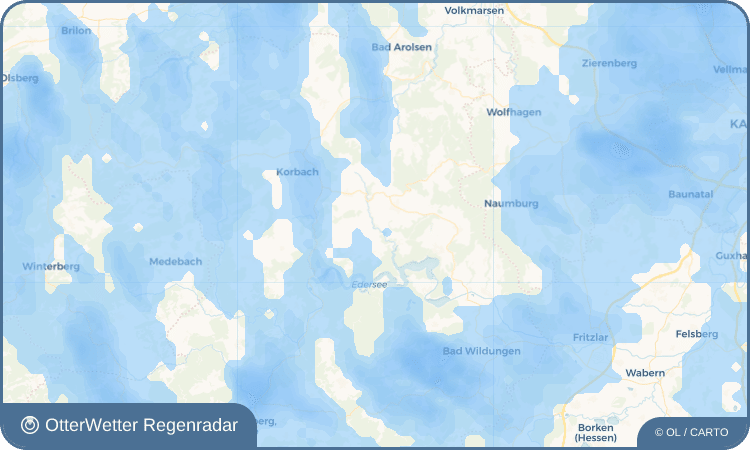 OtterWetter Regenradar-Widget Ober-Werbe