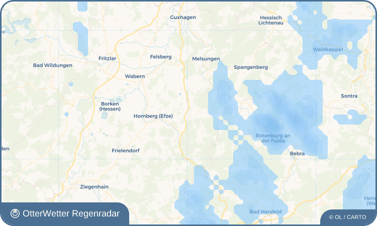 OtterWetter Regenradar-Widget Oberbeisheim