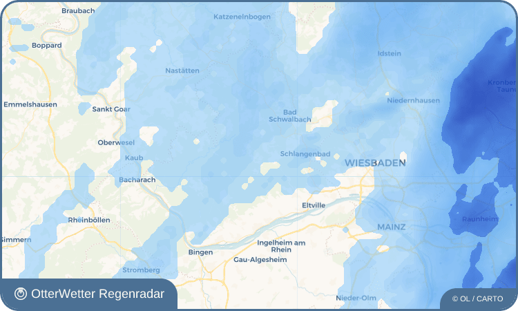 OtterWetter Regenradar-Widget Obergladbach