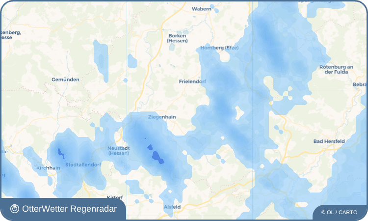 Wetter-Widget-Vorschau mit Vorhersagedaten für Obergrenzebach