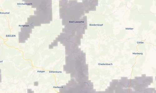 Regenradar Vorschaubild - Aktuelle Niederschläge in Oberhörlen und Umgebung
