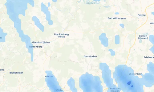 Regenradar Vorschaubild - Aktuelle Niederschläge in Oberholzhausen und Umgebung