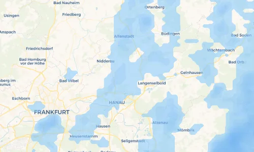 Regenradar Vorschaubild - Aktuelle Niederschläge in Oberissigheim und Umgebung