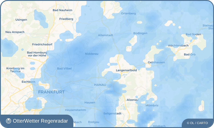 OtterWetter Regenradar-Widget Oberissigheim