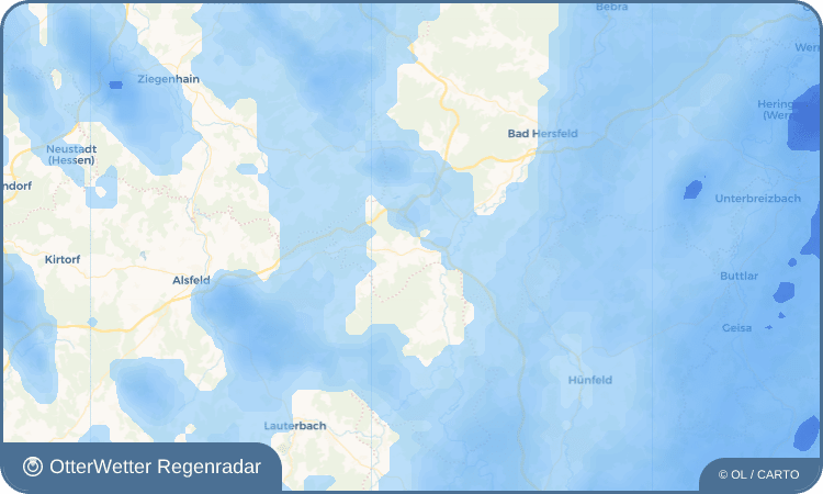 Widget-Vorschau für Oberjossa Wetter-Widget-Vorschau mit Vorhersagedaten für Oberjossa