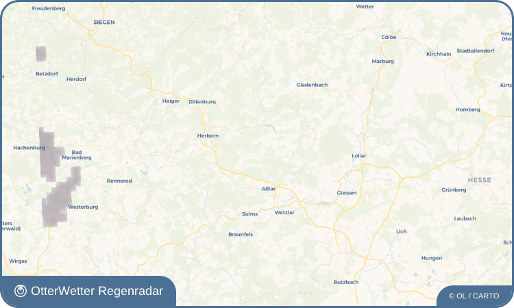 Widget-Vorschau für Oberlemp Wetter-Widget-Vorschau mit Vorhersagedaten für Oberlemp