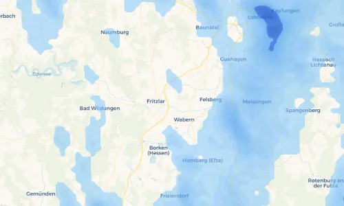 Regenradar Vorschaubild - Aktuelle Niederschläge in Obermöllrich und Umgebung