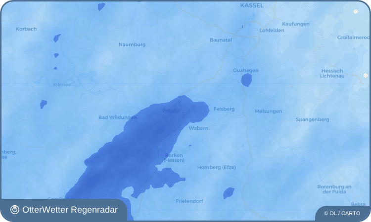 Widget-Vorschau für Obermöllrich Wetter-Widget-Vorschau mit Vorhersagedaten für Obermöllrich