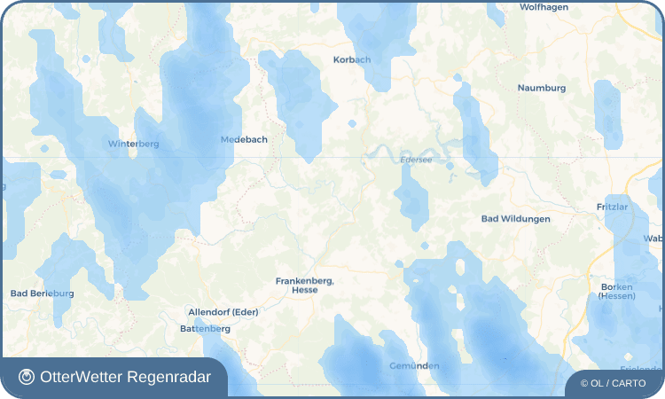 OtterWetter Regenradar-Widget Oberorke
