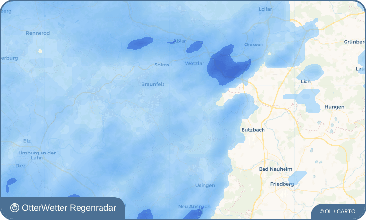 OtterWetter Regenradar-Widget Oberquembach