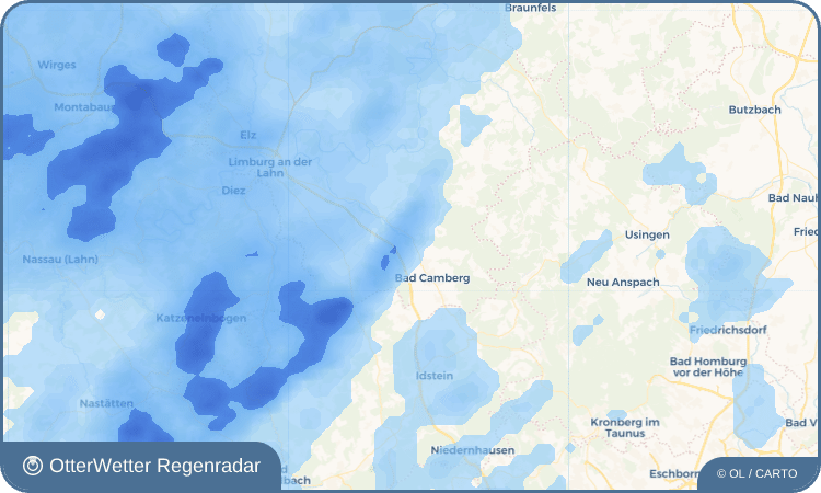 OtterWetter Regenradar-Widget Oberselters