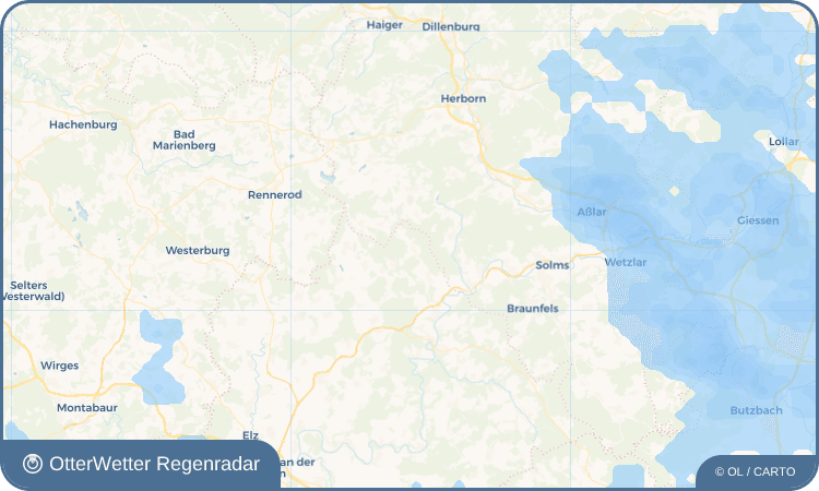 OtterWetter Regenradar-Widget Obershausen