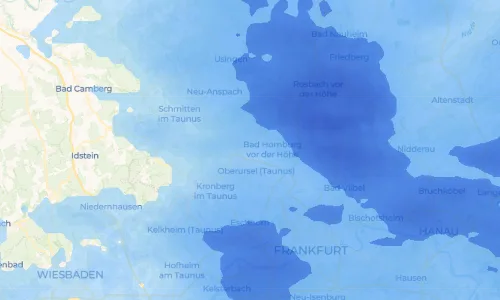 Regenradar Vorschaubild - Aktuelle Niederschläge in Oberstedten und Umgebung