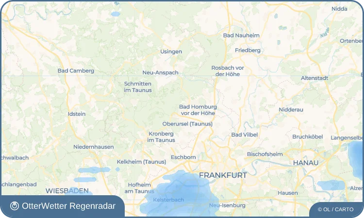 Widget-Vorschau für Oberstedten Wetter-Widget-Vorschau mit Vorhersagedaten für Oberstedten