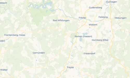 Regenradar Vorschaubild - Aktuelle Niederschläge in Oberurff-Schiffelborn und Umgebung