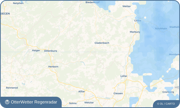 OtterWetter Regenradar-Widget Oberweidbach