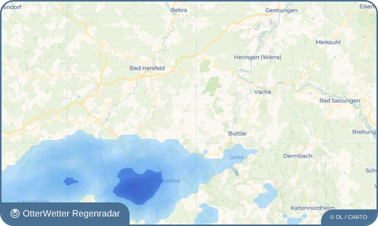 Wetter-Widget-Vorschau mit Vorhersagedaten für Oberweisenborn