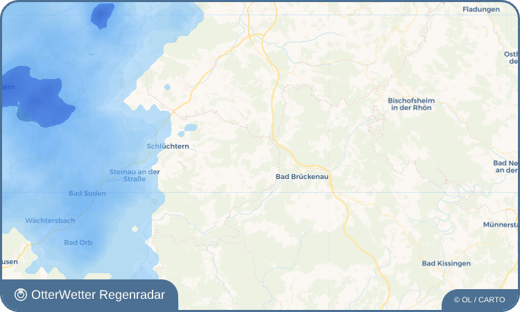 OtterWetter Regenradar-Widget Oberzell
