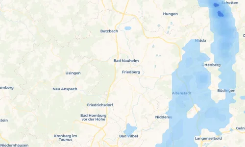 Regenradar Vorschaubild - Aktuelle Niederschläge in Ockstadt und Umgebung