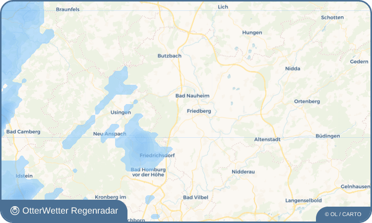 OtterWetter Regenradar-Widget Ockstadt