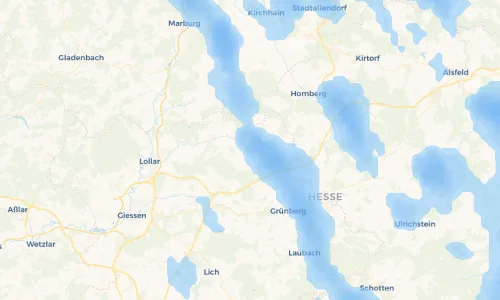 Regenradar Vorschaubild - Aktuelle Niederschläge in Odenhausen (Lumda) und Umgebung