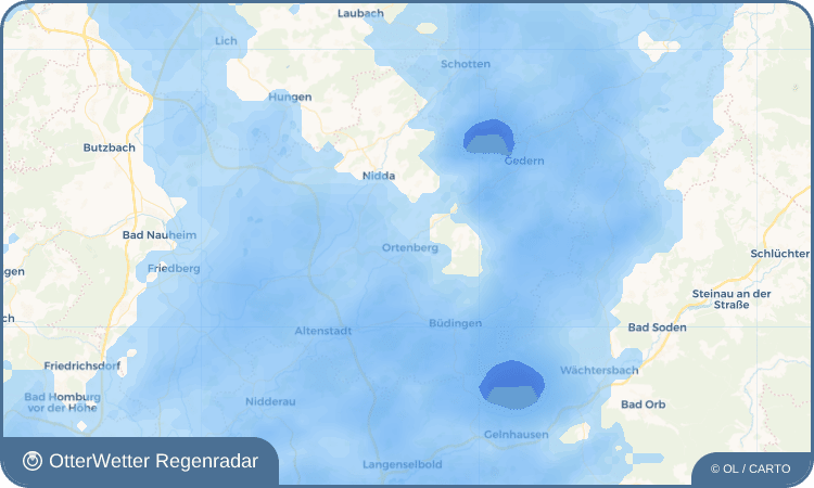 OtterWetter Regenradar-Widget Ortenberg