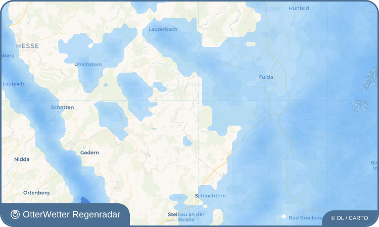 OtterWetter Regenradar-Widget Pfaffenrod