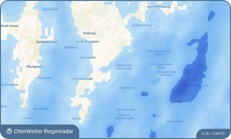 Wetter-Widget-Vorschau mit Vorhersagedaten für Pfirschbach