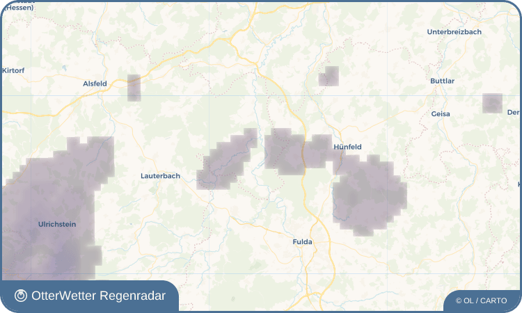 OtterWetter Regenradar-Widget Pfordt